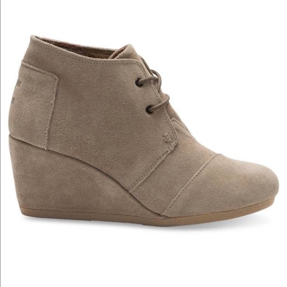 TOMS Dessert Booties, Taupe, Sz 9